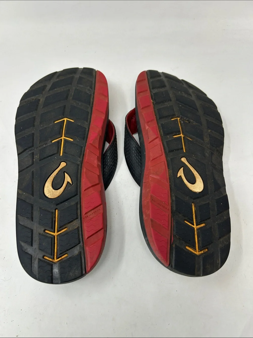 OluKai Men's Flip Flop Sandals Men’s Lifeguard Association Size 12/12.5